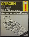 Citroën BX (petrol) 1983 to 1986 1360cc 1580cc 1905cc  Owners Workshop Manual