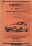 Citroen CX 06/79 Catalogue simplifie Automobiles Citroën No Cat 010.191