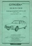 Citroen GS 06/75 - 06/80  Catalogue simplifie Automobiles Citroën No Cat 011.181